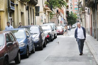 Xavier Trias, pels carrers de Sants.