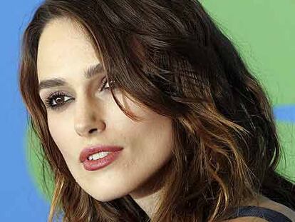 Keira Knightley, ayer en Venecia.