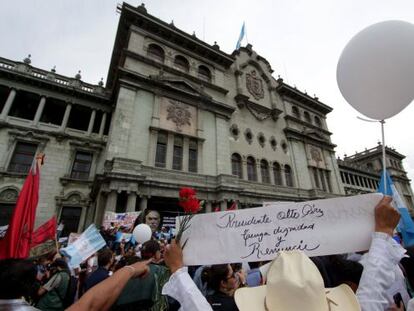 A recent anti-government protest in Guatemala City.