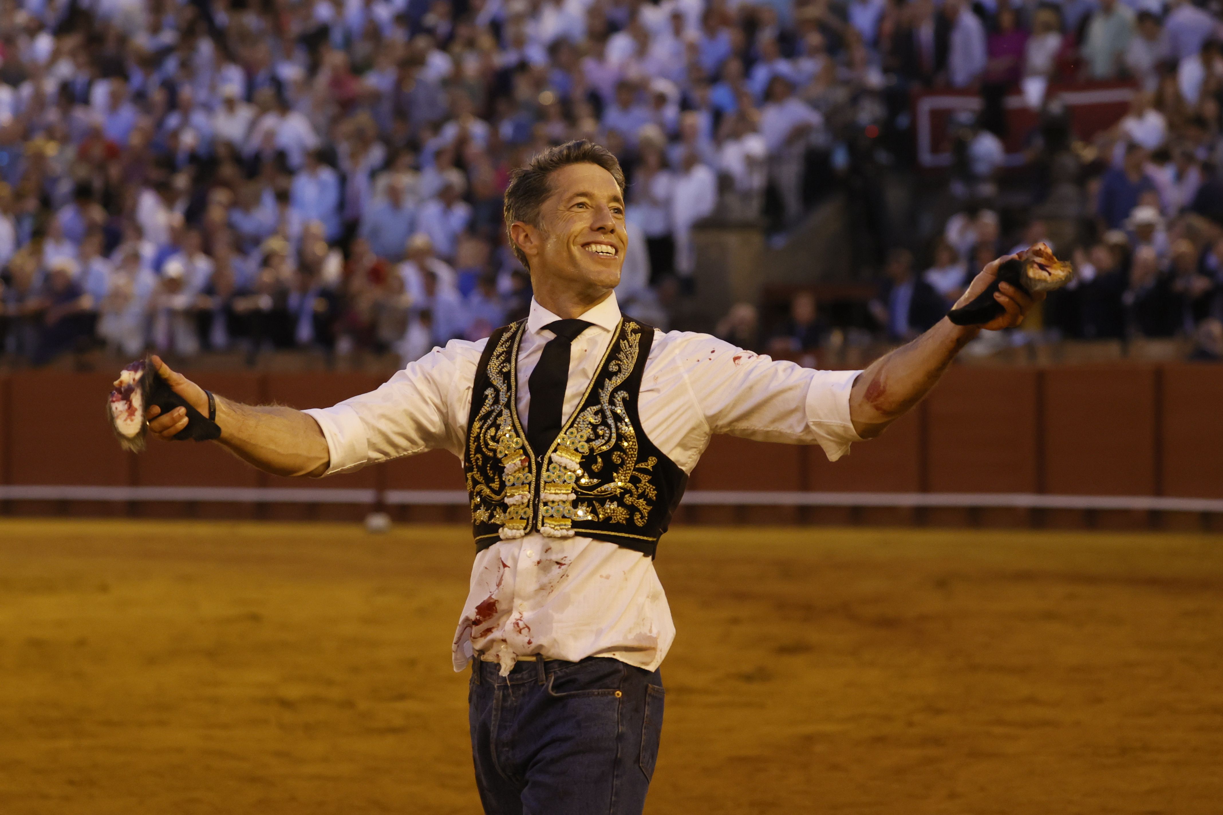 Manuel Escribano, en la Feria de Abril de 2024.