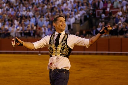 Manuel Escribano, en la Feria de Abril de 2024.