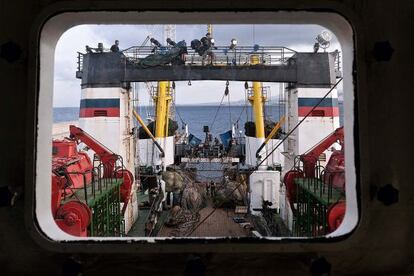 La filmación trasncurre en Las Palmas de Gran Canaria, a bordo de un buque pesquero real.