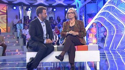 Ana Diosdado junto a Jorge Javier Vázquez en 'Hay una cosa que te quiero decir'.