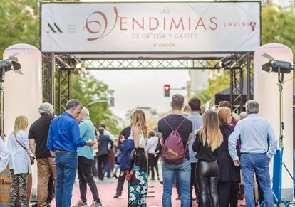 Entrada de las Vendimias de Lavinia, en su tercera edición, en Madrid, en una imagen proporcionada por la organización.