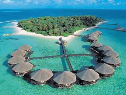 Imagen de una de las islas del archipiélago de Maldivas.