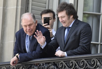  Javier Milei presidente de Argentina y Gerardo Werthein en Buenos Aires (Argentina). En diciembre 2023.
