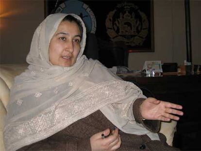 Masuda Yalal, ministra afgana para Asuntos de la Mujer.