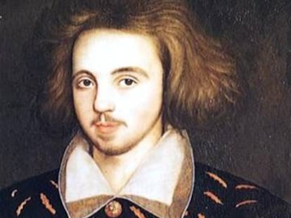 Retrato de Christopher Marlowe. 