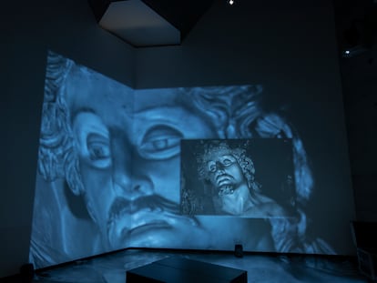 Una sala de la exposición 'Val del Omar. Una Técnica con T mayúscula', en el Centro de Creación Contemporánea de Andalucía (C3A), en Córdoba.