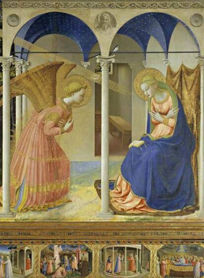 <i>La Anunciación</i> (hacia 1426), de Fra Angelico, obra del Museo del Prado.