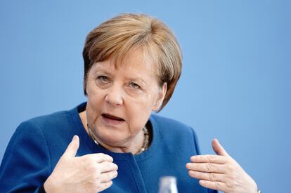 11/03/2020 11 March 2020, Berlin: German Chancellor Angela Merkel speaks during a press conference on the latest developments of the coronavirus. Photo: Kay Nietfeld/dpa
SOCIEDAD INTERNACIONAL
Kay Nietfeld/dpa
