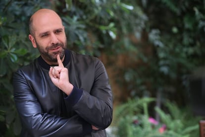 El c&oacute;mico italiano Checco Zalone, ayer en Madrid.