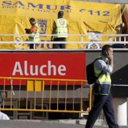 Operativo del SAMUR en la estación de cercanías de Aluche