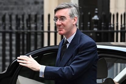 Jacob Rees-Mogg, ministro de las Oportunidades del Brexit, el 8 de febrero en Londres