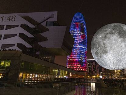 El festival LlumBCN que acull el barri del Poblenou, a Barcelona.