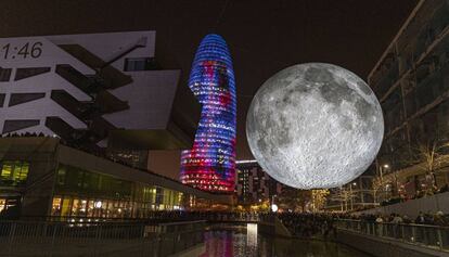 El festival LlumBCN que acull el barri del Poblenou, a Barcelona.