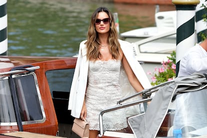 Alessandra Ambrosio, en Venecia, este miércoles 31 de agosto.