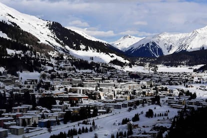 El bucólico entorno del Foro Económico Mundial de Davos.
