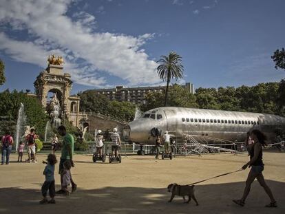 L&#039;avi&oacute; &#039;aterrat&#039; a la Ciutadella.