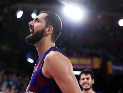 Mirotic, en un partido ante el Maccabi, el 22 de noviembre.