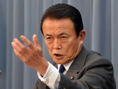 El ministro de Finanzas japon&eacute;s, Taro Aso, el 15 de enero pasado.