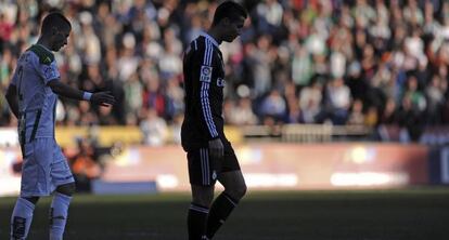 Cristiano Ronaldo, ayer en el campo del Córdoba