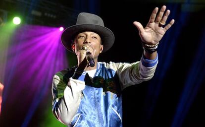 Pharrell Williams siendo gur&uacute; musical en Brisbane, Australia, en marzo.