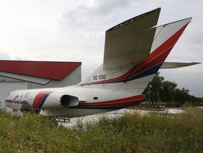 El hangar en el campus de Fuenlabrada de la Universidad Rey Juan Carlos. 