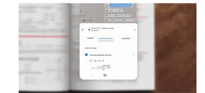 Google Lens resolviendo un problema
