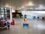 A man walks into a deserted Gatwick airport, as the spread of the coronavirus disease (COVID-19) continues, Gatwick, Britain, May 5, 2020. REUTERS/Hannah McKay