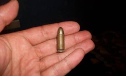 Una bala de 9mm.