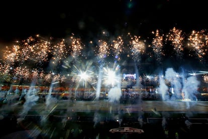 Los fuegos artificiales durante la inauguración de la Copa América 2019.