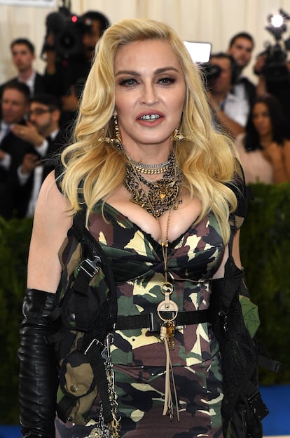 Madonna at the Met gala in 2017.