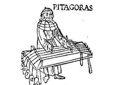 Ilustración de Pitágoras.