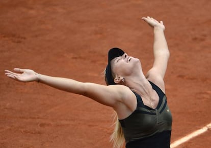 Sharapova, tras ganar Roland Garros.