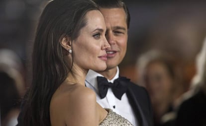 Angelina Jolie y Brad Pitt, en 2015.