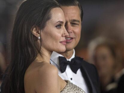 Angelina Jolie y Brad Pitt, en 2015.