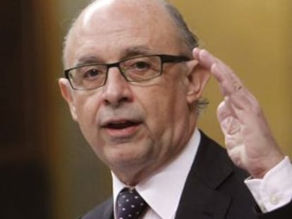 Montoro, en la sesión de control en el Congreso.