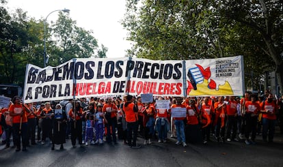 Manifestación por una vivienda digna en Madrid el domingo 13 de octubre.