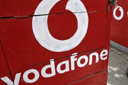 Logo de Vodafone. 