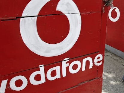 Logo de Vodafone. 