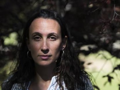 Eva Anadón, en Zaragoza, tras su expulsión de Mozambique.