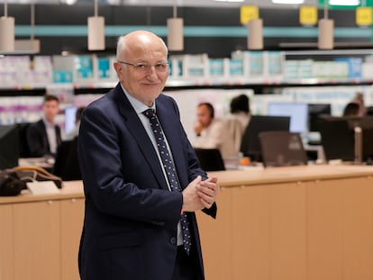 El presidente de Mercadona, Juan Roig, durante el último acto de presentación de resultados de la empresa.