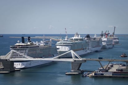 Los cruceros, en Barcelona.