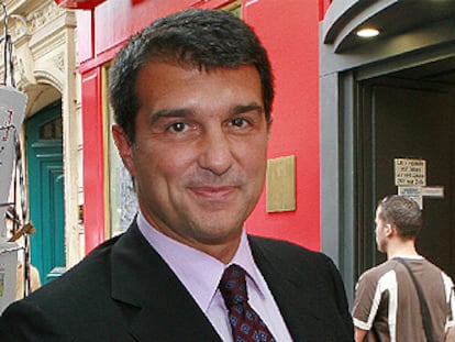 El presidente del FC Barcelona, Joan Laporta.