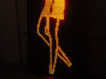 Obra de Julian Opie, en la exposición 'Sky Shout'.