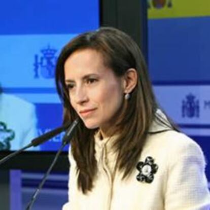 La ministra de Vivienda, Beatriz Corredor, durante su intervención en la Conferencia Sectorial