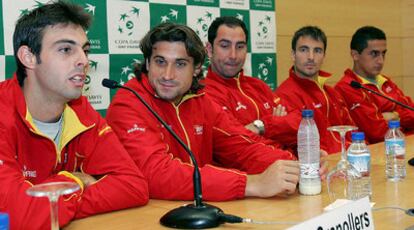 Marcel Granollers, David Ferrer, Albert Costa, Tommy Robredo y Nicolás Almagro.