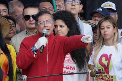 Gustavo Petro en Bogotá, Colombia, el 1 de mayo de 2025.