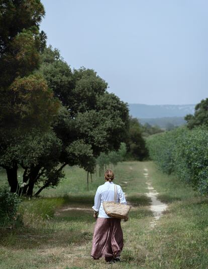 Iolanda Bustos crea entre olivares, viñedos y arrozales sus rutas gastrobotánicas. 